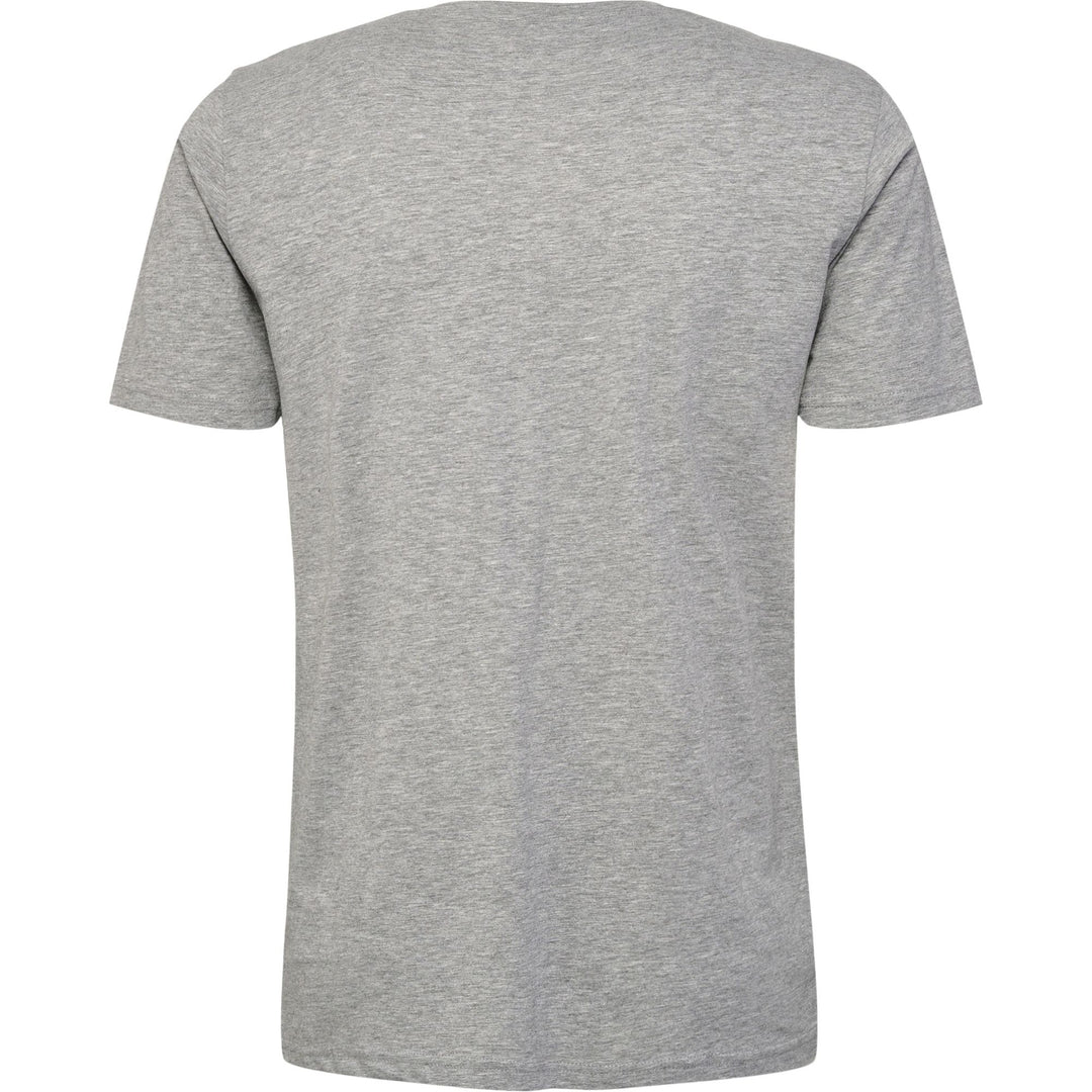Hummel hmlFAV BIG LOGO COTTON T-SHIRT - GREY MELANGE - L - grey melange
