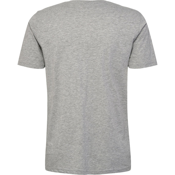 Hummel hmlFAV BIG LOGO COTTON T-SHIRT - GREY MELANGE - L - grey melange