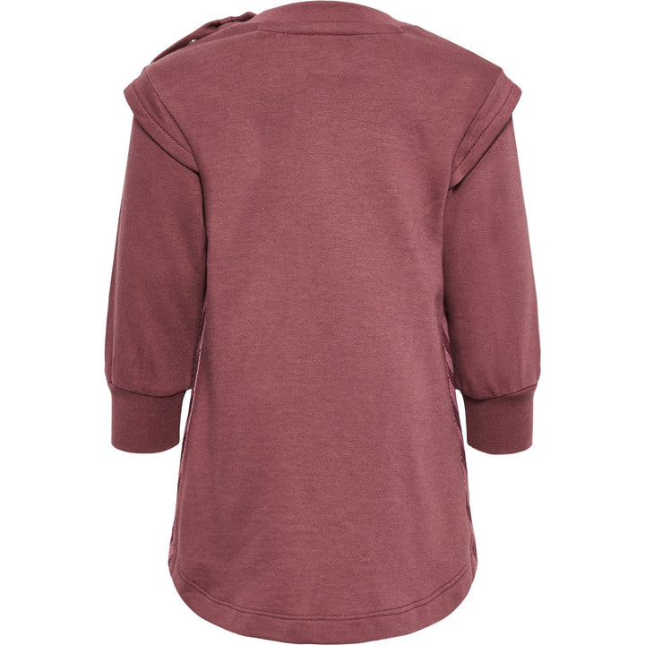 Hummel Hmlolga Sweat Dress - rose brown