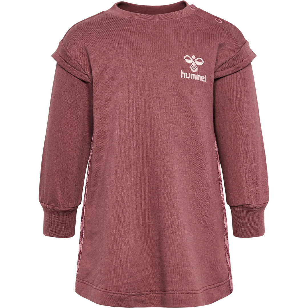 Hummel Hmlolga Sweat Dress - rose brown