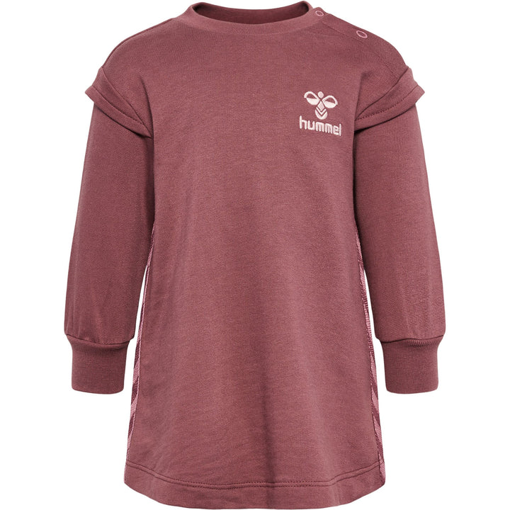 Hummel Hmlolga Sweat Dress - rose brown