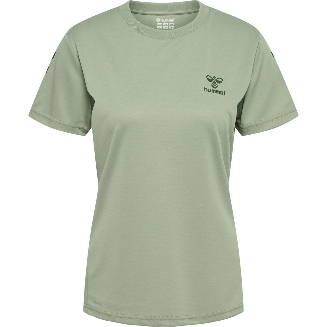 Hummel Hmlactive Pl Jersey S/S Woman - desert sage