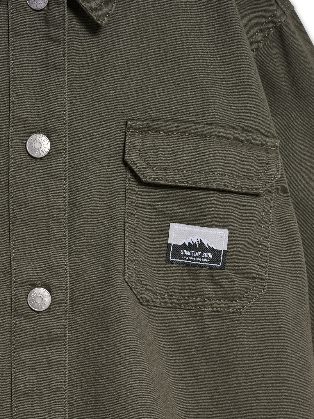 Hummel stsARK OVERSHIRT - DUSTY OLIVE - 164 - dusty olive