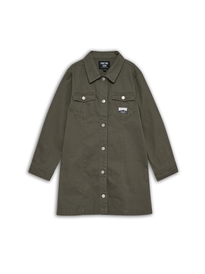 Hummel stsAMARA DRESS - DUSTY OLIVE - 164 - dusty olive