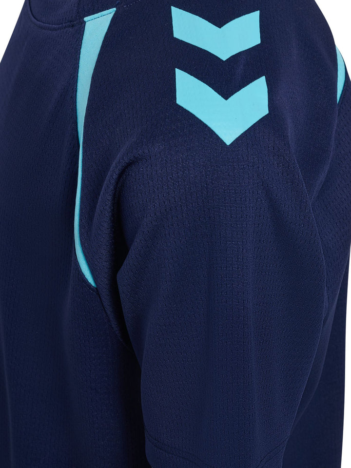 Hummel Hmllead 2.0 Jersey S/S Kids - marine/blue fish