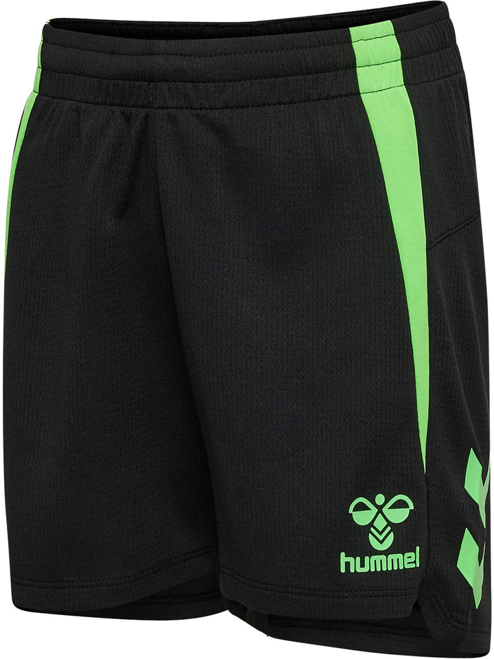 Hummel Hmllead 2.0 Shorts Kids - black/green gecko