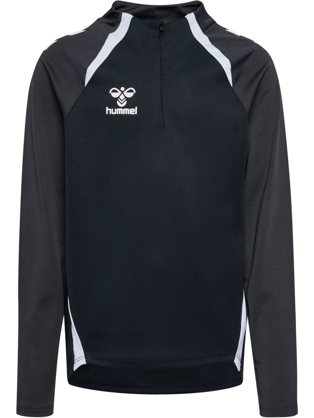 Hummel hmlLEAD 2.0 HALF ZIP KIDS - BLACK/ASPHALT