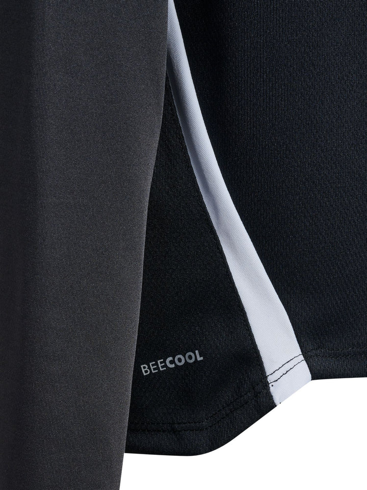 Hummel hmlLEAD 2.0 HALF ZIP KIDS - BLACK/ASPHALT