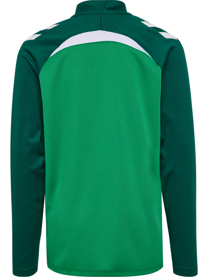 Hummel Hmllead 2.0 Half Zip Kids - jelly bean/evergreen
