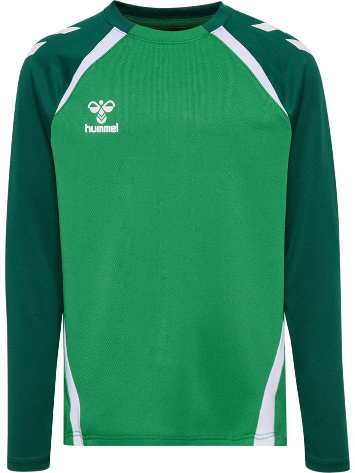 Hummel Hmllead 2.0 Crew Sweat Kids - jelly bean/evergreen