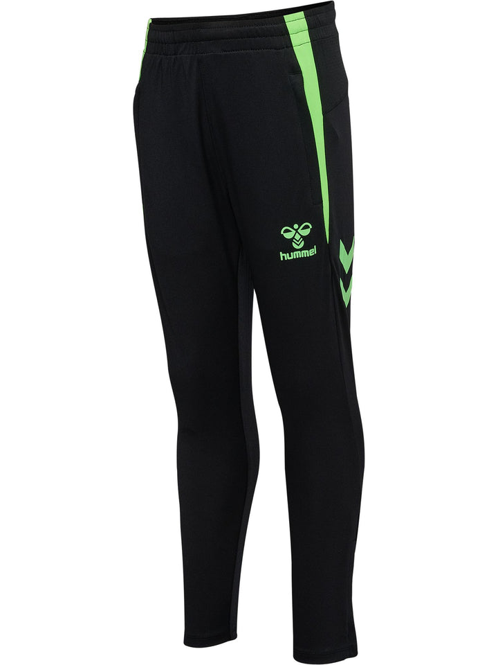 Hummel Hmllead 2.0 Training Pants Kids - black/green gecko