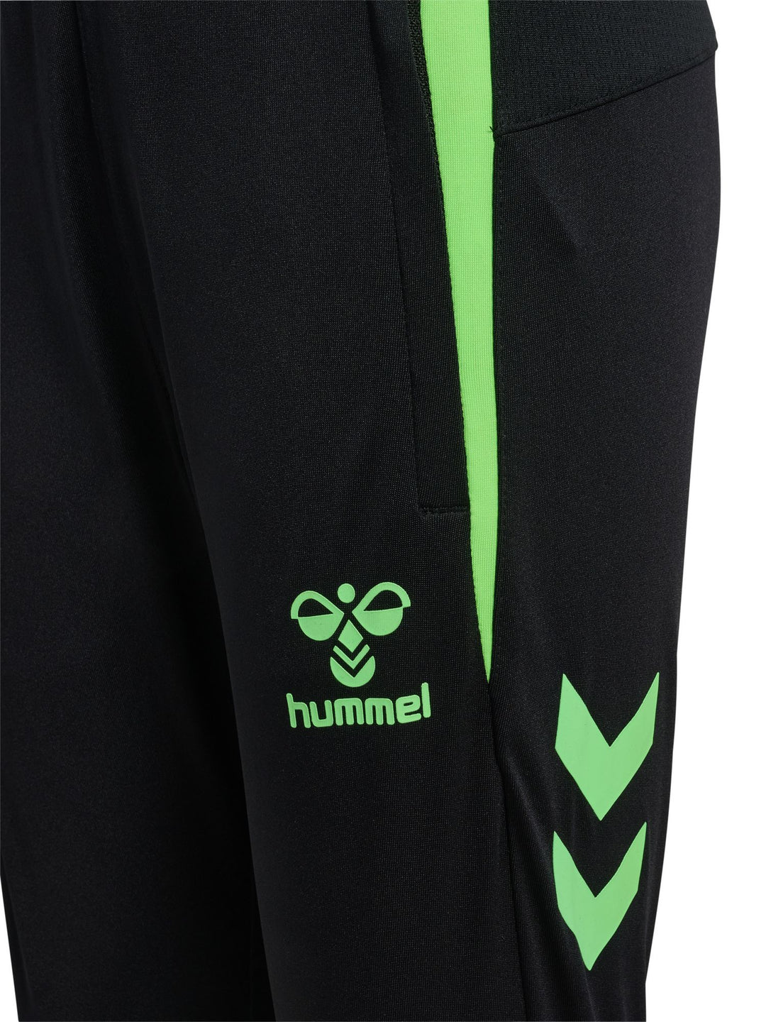 Hummel Hmllead 2.0 Training Pants Kids - black/green gecko