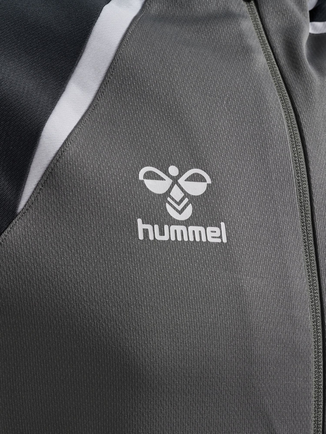 Hummel hmlLEAD 2.0 ZIP HOODIE - STEEL GRAY/ASPHALT