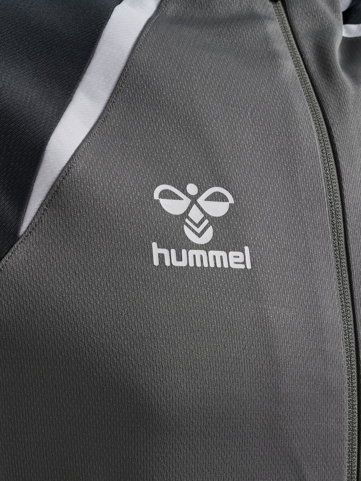 Hummel hmlLEAD 2.0 ZIP HOODIE - STEEL GRAY/ASPHALT