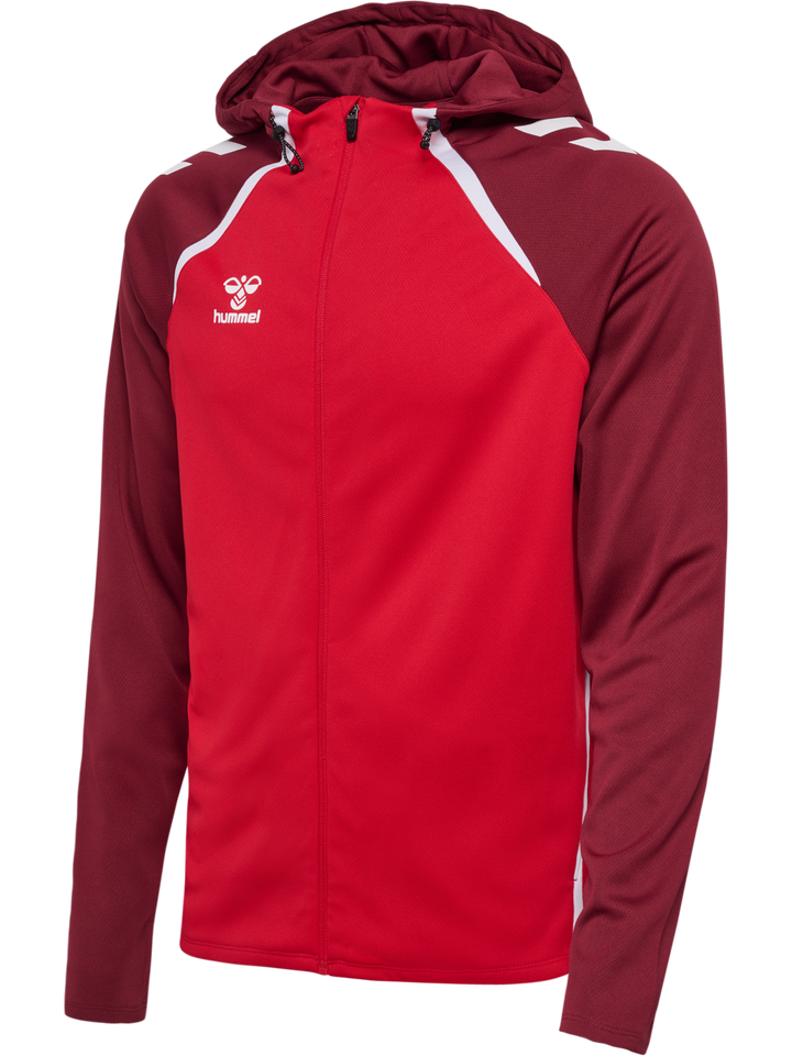 Hummel Hmllead 2.0 Zip Hoodie - true red/maroon