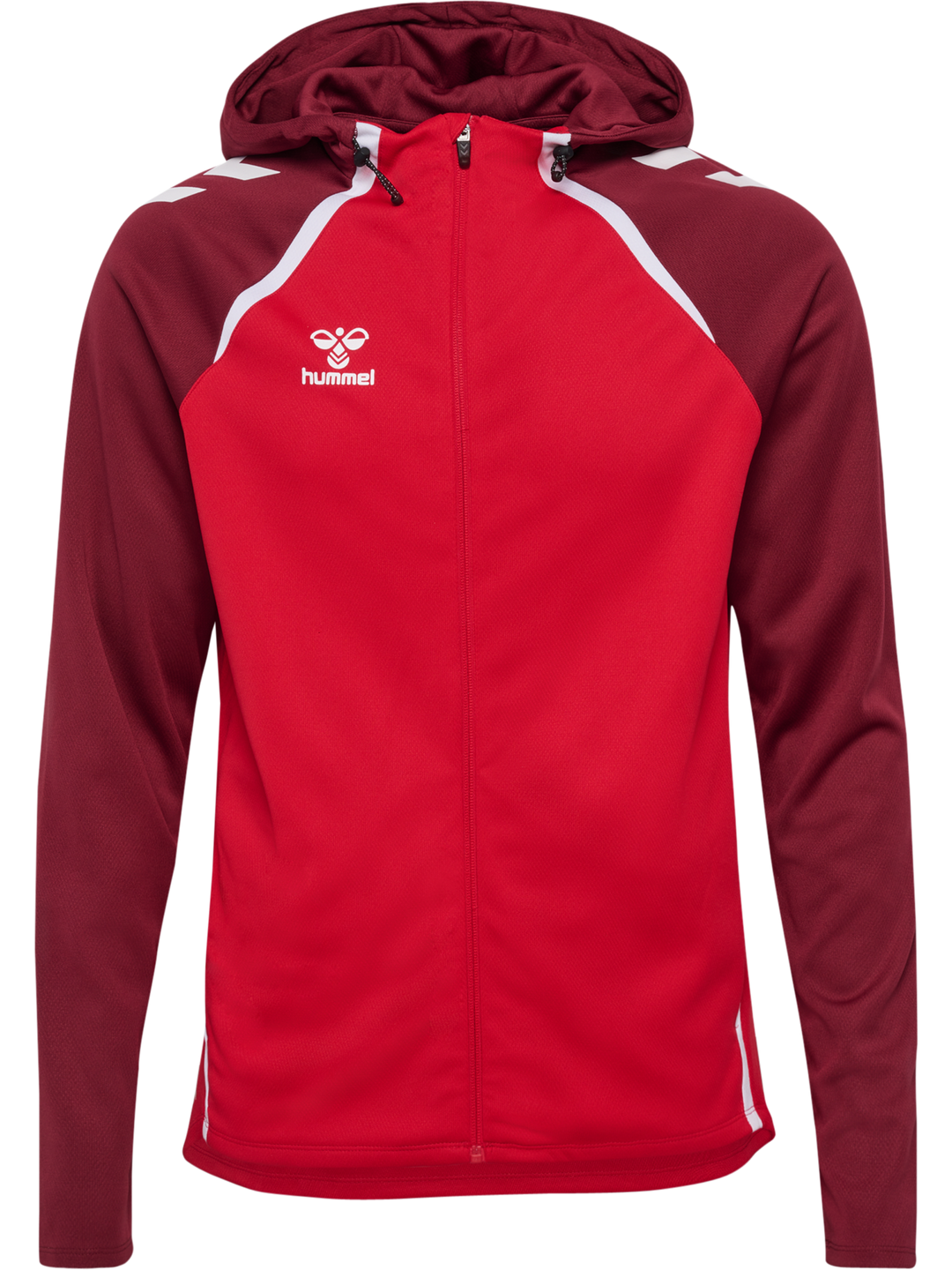 Hummel Hmllead 2.0 Zip Hoodie - true red/maroon