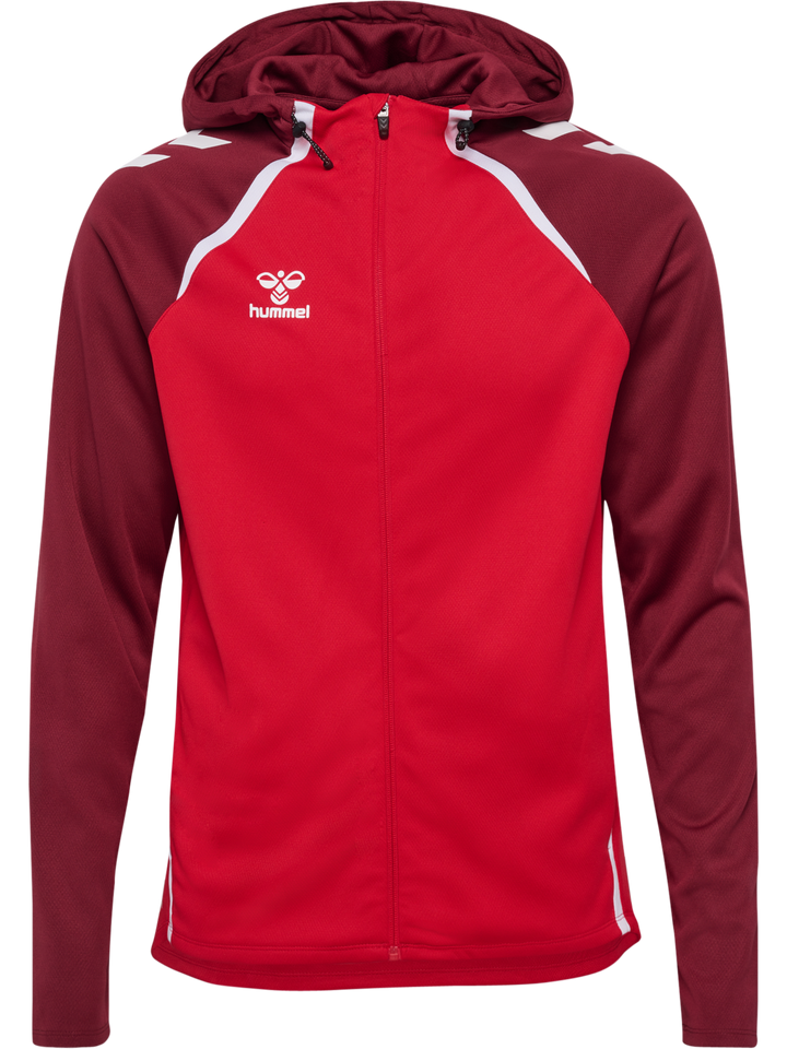 Hummel Hmllead 2.0 Zip Hoodie - true red/maroon