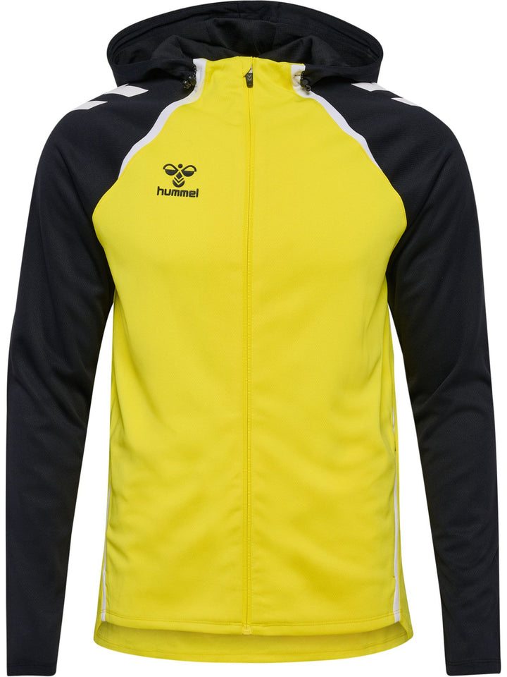 Hummel hmlLEAD 2.0 ZIP HOODIE - BLAZING YELLOW/BLACK