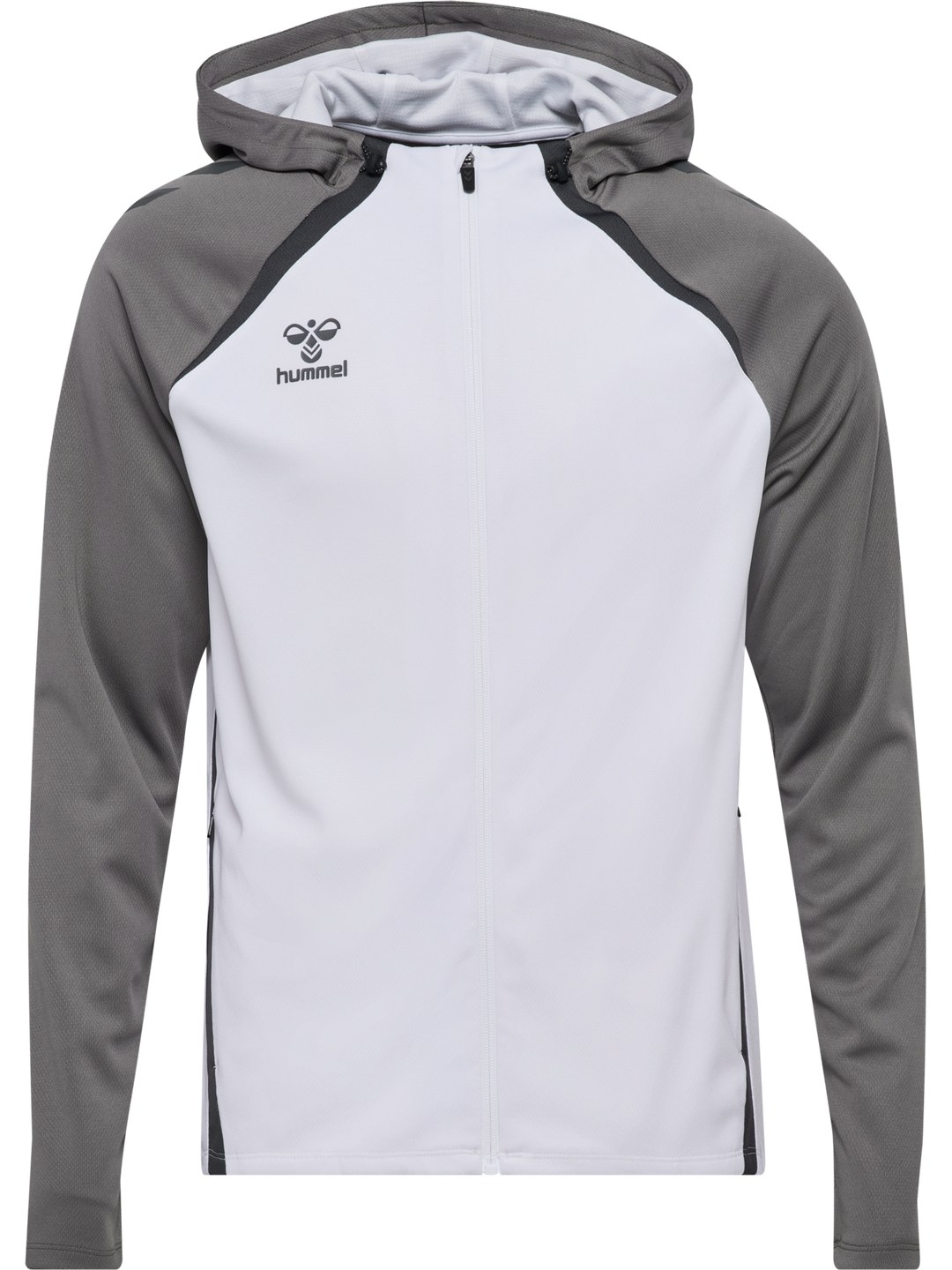 Hummel Hmllead 2.0 Zip Hoodie - white/steel gray