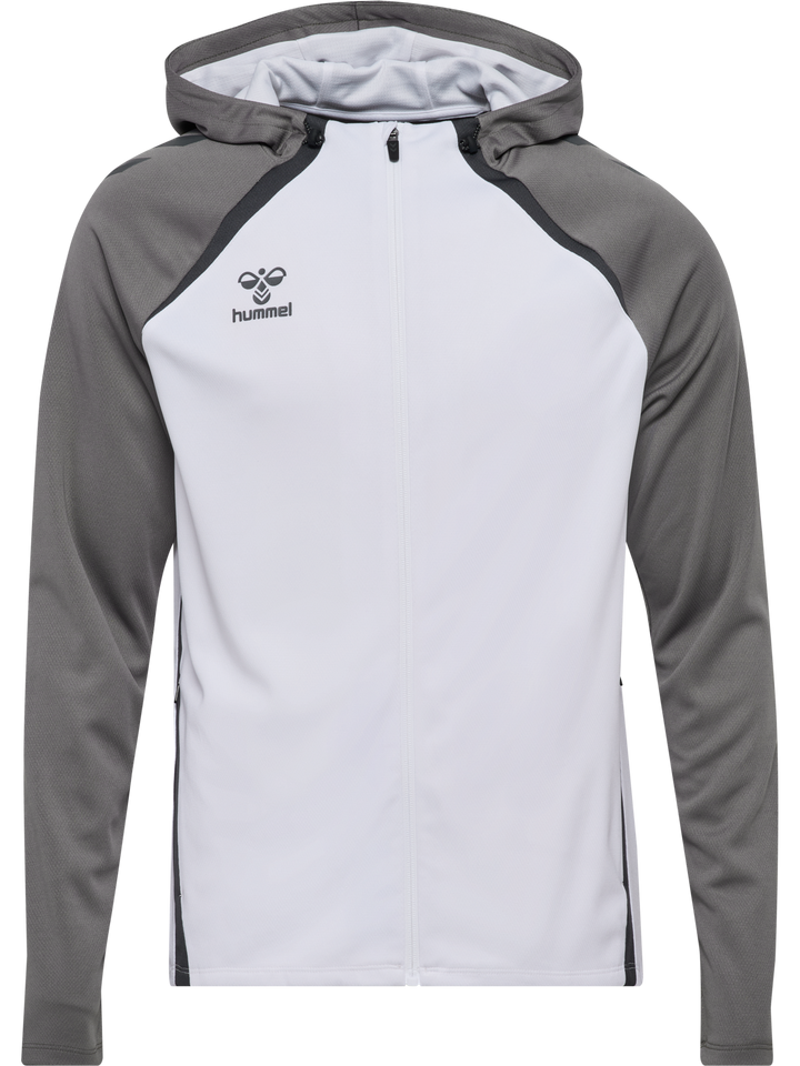 Hummel Hmllead 2.0 Zip Hoodie - white/steel gray
