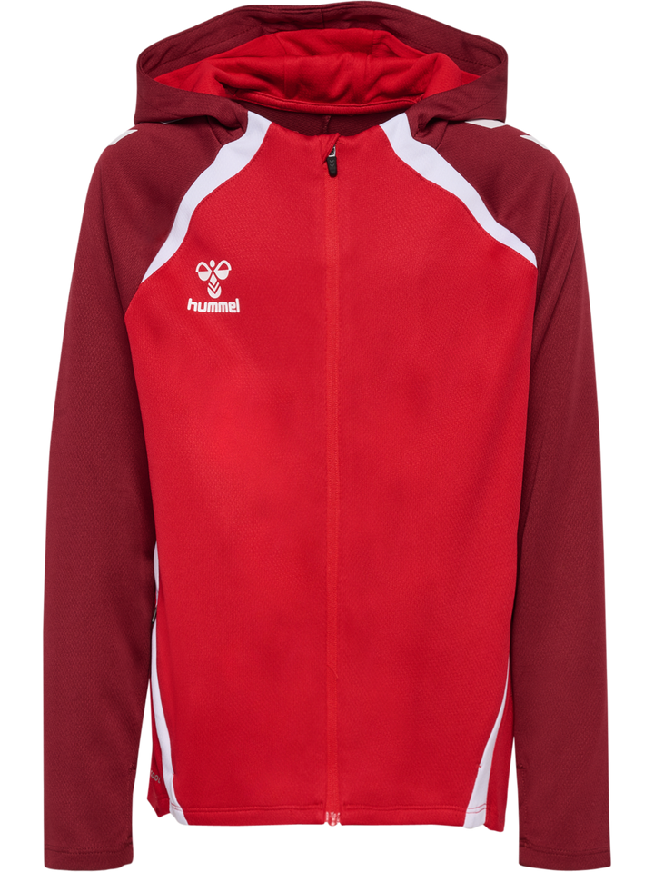 Hummel Hmllead 2.0 Zip Hoodie Kids - true red/maroon