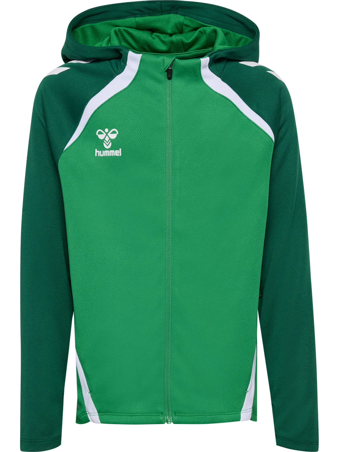 Hummel Hmllead 2.0 Zip Hoodie Kids - jelly bean/evergreen