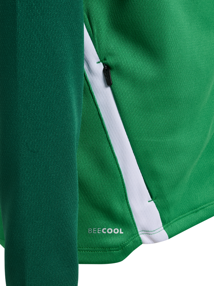 Hummel Hmllead 2.0 Zip Hoodie Kids - jelly bean/evergreen