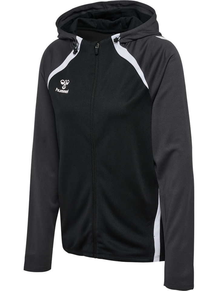 Hummel Hmllead 2.0 Zip Hoodie Woman - black/asphalt