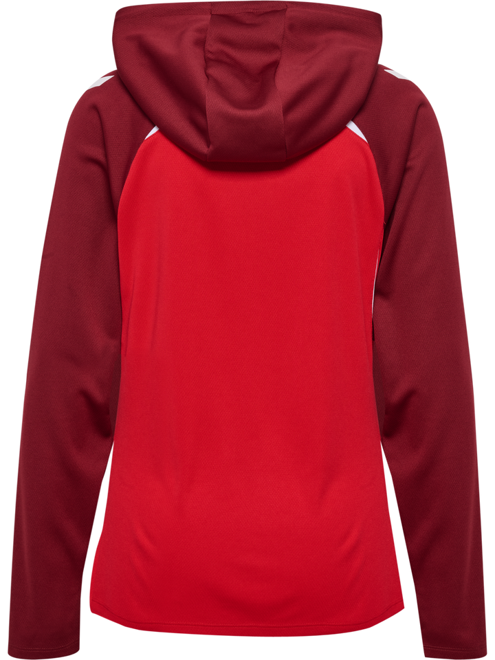 Hummel Hmllead 2.0 Zip Hoodie Woman - true red/maroon