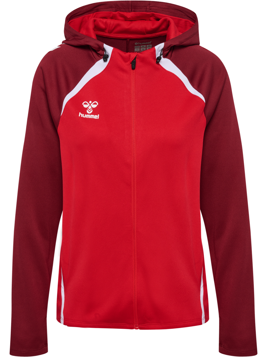 Hummel Hmllead 2.0 Zip Hoodie Woman - true red/maroon