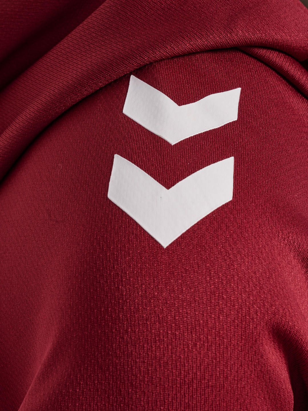 Hummel Hmllead 2.0 Zip Hoodie Woman - true red/maroon