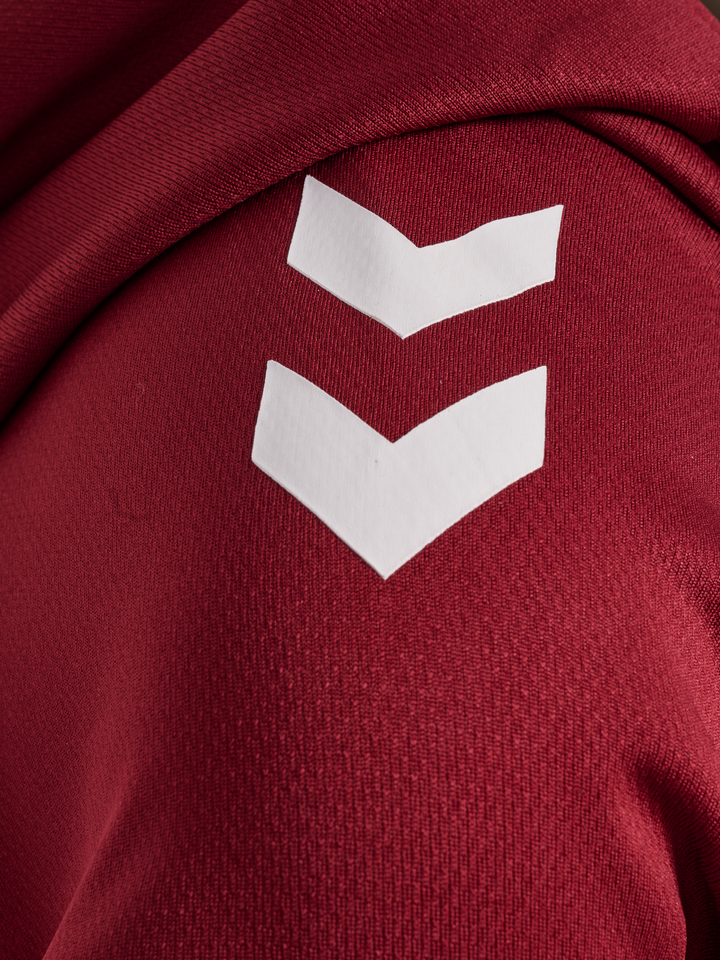 Hummel Hmllead 2.0 Zip Hoodie Woman - true red/maroon