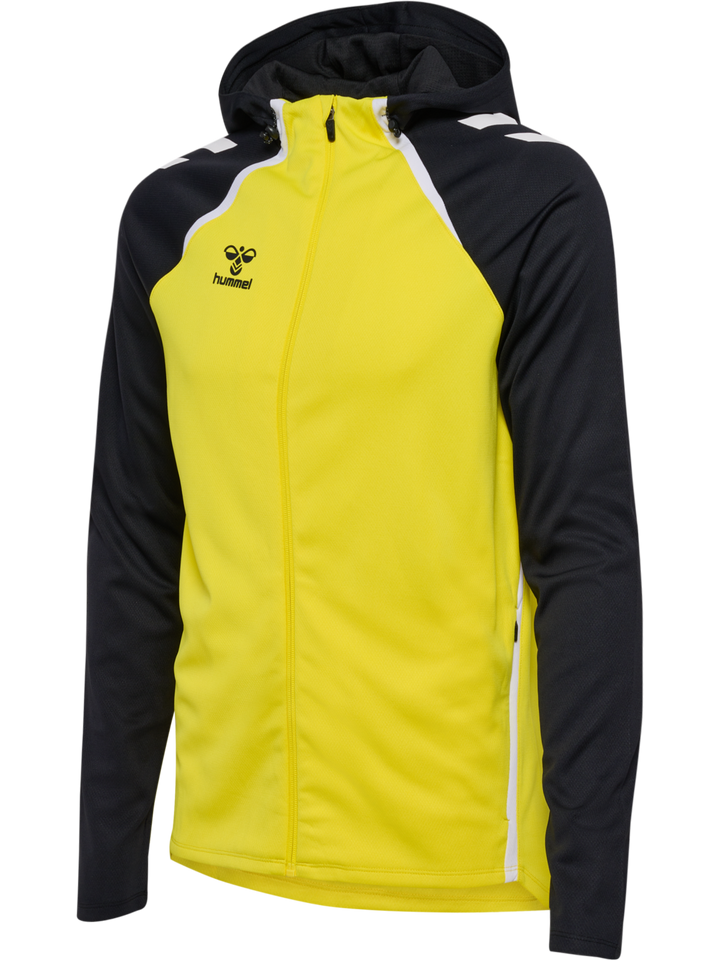 Hummel hmlLEAD 2.0 ZIP HOODIE WOMAN - BLAZING YELLOW/BLACK