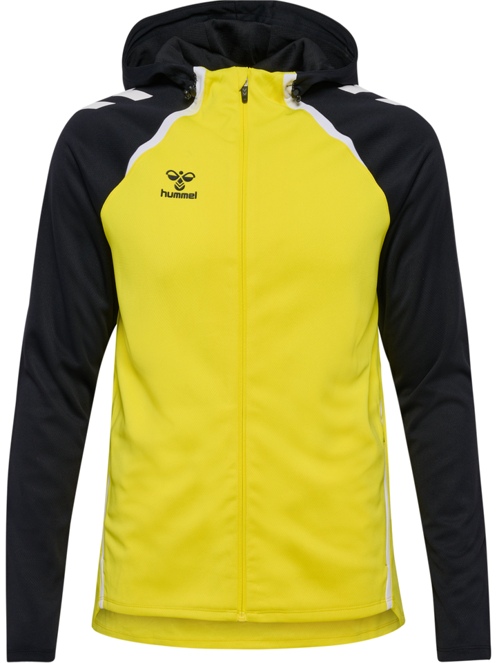 Hummel hmlLEAD 2.0 ZIP HOODIE WOMAN - BLAZING YELLOW/BLACK