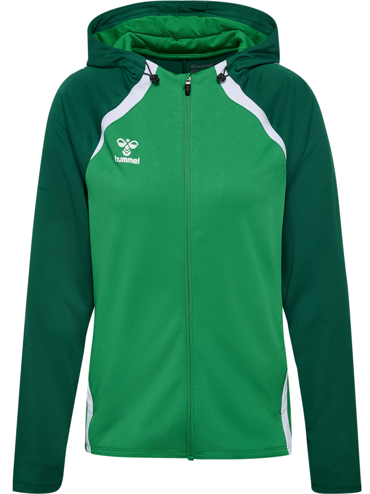Hummel Hmllead 2.0 Zip Hoodie Woman - jelly bean/evergreen
