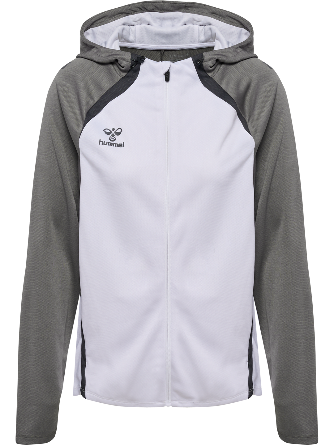 Hummel Hmllead 2.0 Zip Hoodie Woman - white/steel gray