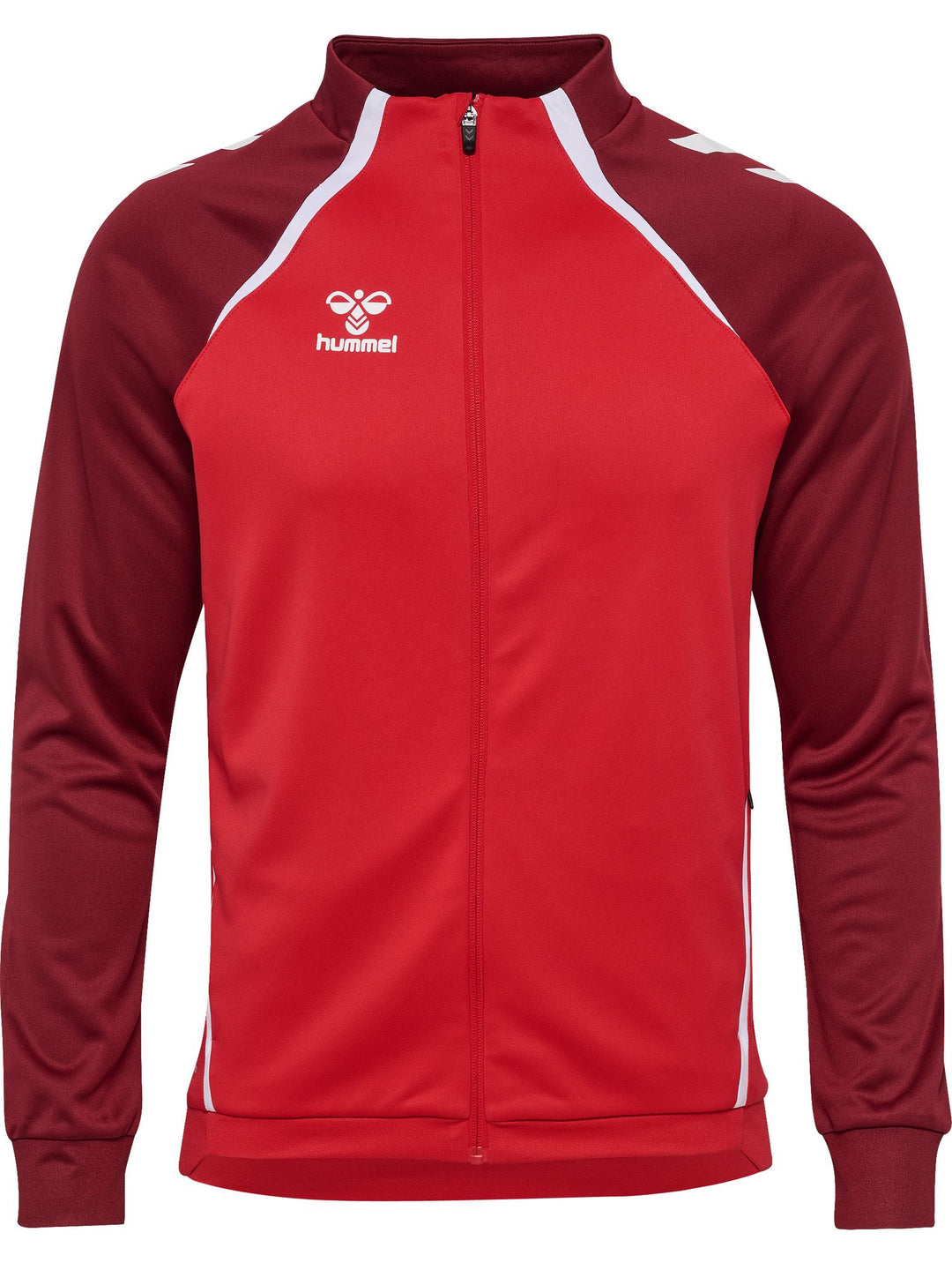 Hummel hmlLEAD 2.0 TRACK ZIP JACKET - TRUE RED/MAROON