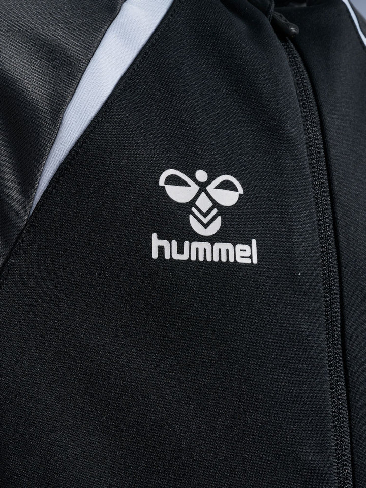 Hummel hmlLEAD 2.0 TRACK ZIP JACKET KIDS - BLACK/ASPHALT