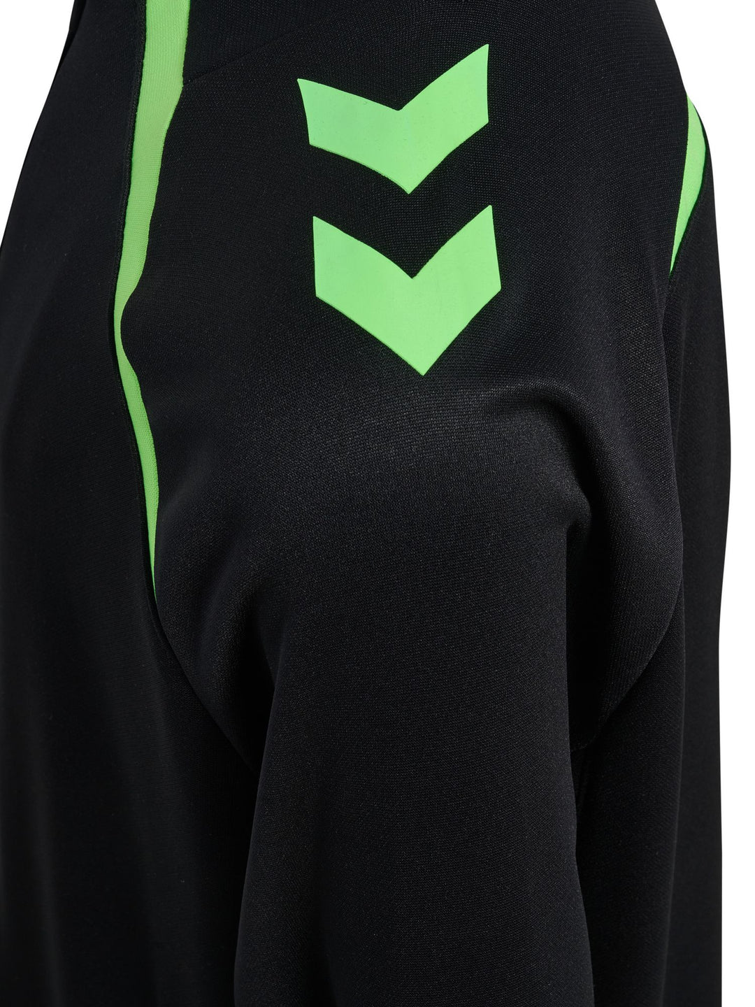 Hummel Hmllead 2.0 Track Zip Jacket Kids - black/green gecko
