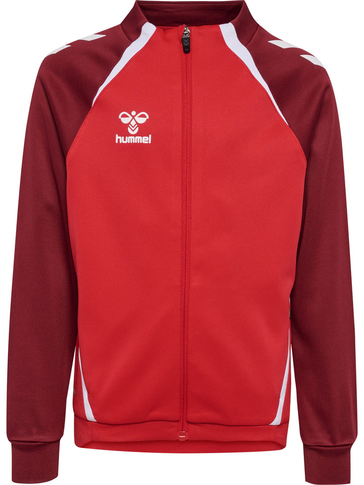 Hummel hmlLEAD 2.0 TRACK ZIP JACKET KIDS - TRUE RED/MAROON