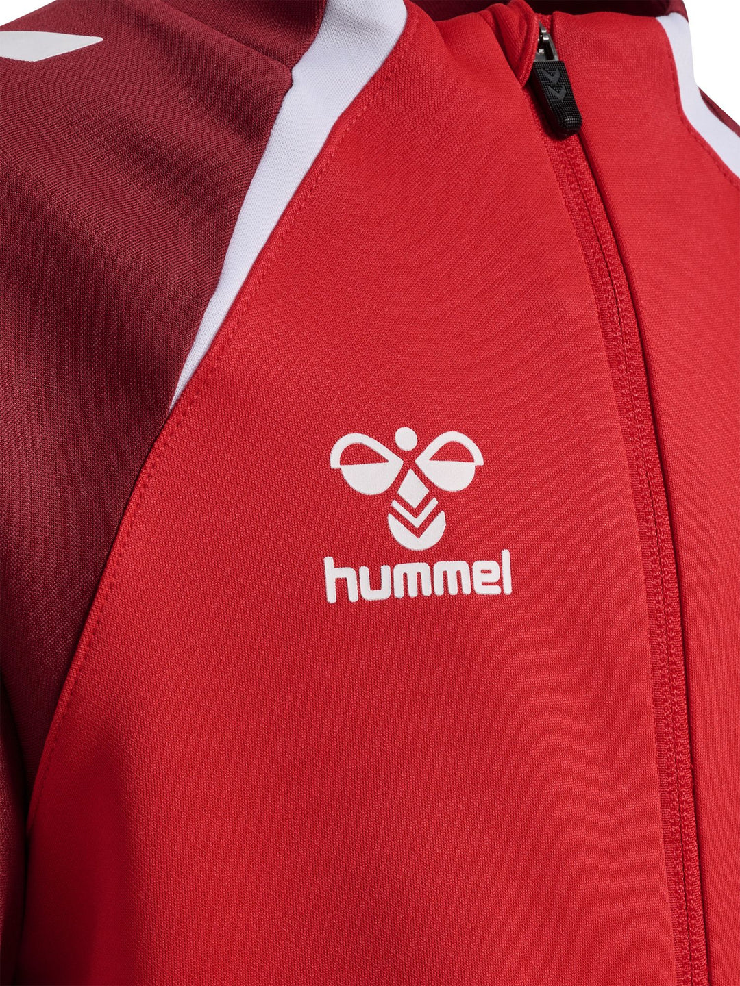 Hummel hmlLEAD 2.0 TRACK ZIP JACKET KIDS - TRUE RED/MAROON
