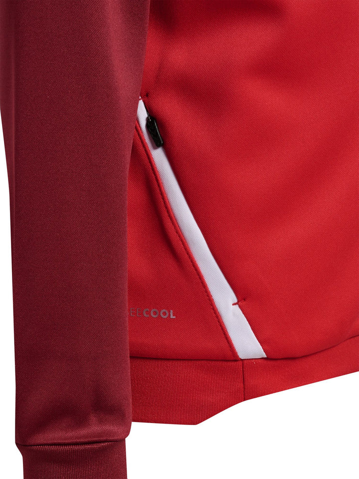 Hummel hmlLEAD 2.0 TRACK ZIP JACKET KIDS - TRUE RED/MAROON