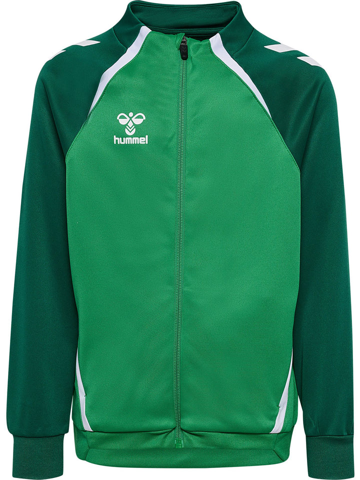 Hummel Hmllead 2.0 Track Zip Jacket Kids - jelly bean/evergreen
