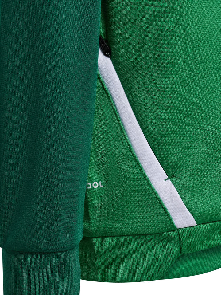Hummel Hmllead 2.0 Track Zip Jacket Kids - jelly bean/evergreen