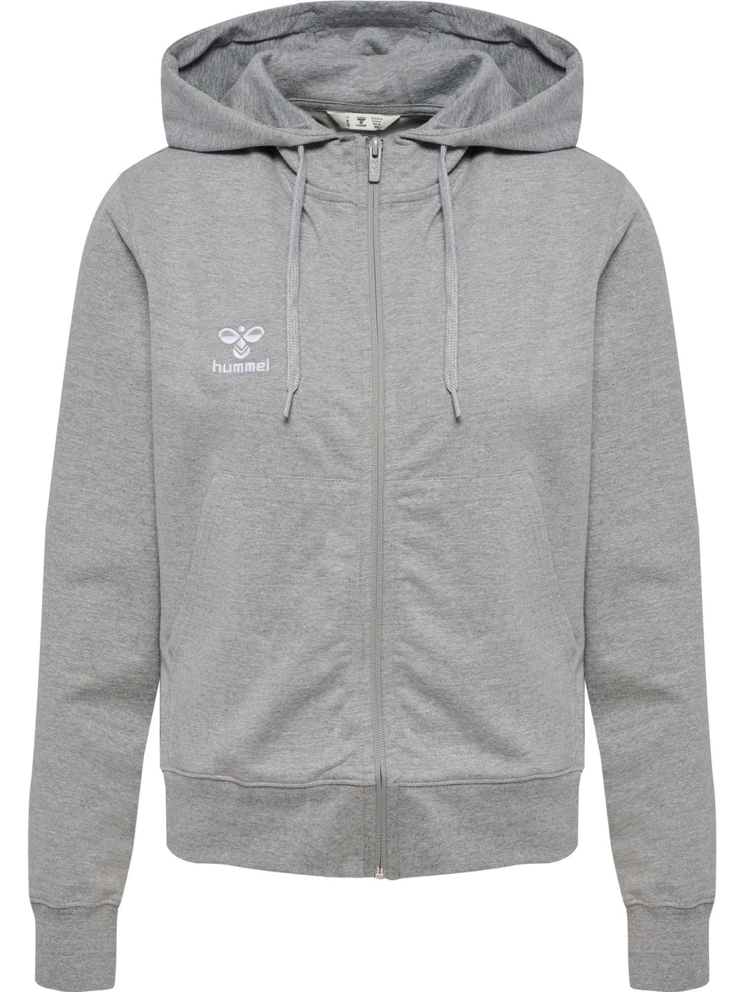 Hummel hmlGO 2.0 ZIP HOODIE WOMAN - grey melange