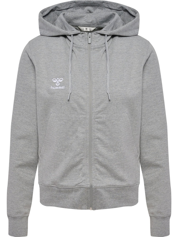 Hummel hmlGO 2.0 ZIP HOODIE WOMAN - grey melange