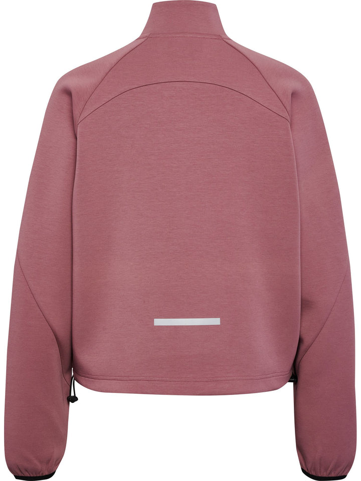 Hummel Hmltech Fleece Women Boxy Half Zip - wistful mauve