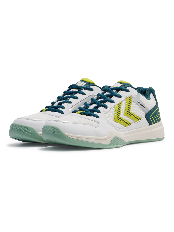 Hummel All Court - white/green/yellow