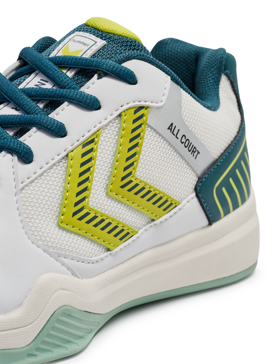 Hummel All Court - white/green/yellow