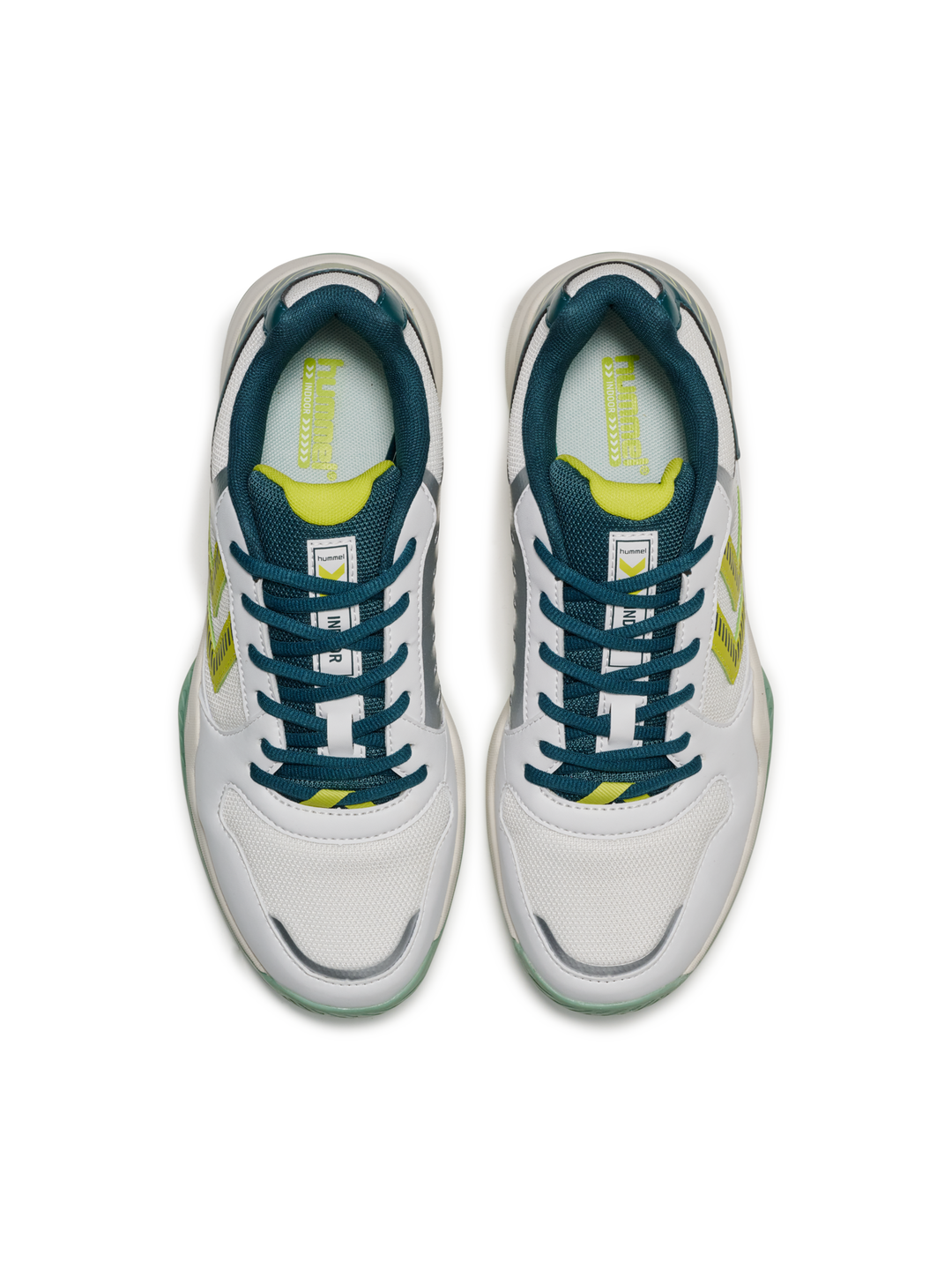 Hummel All Court - white/green/yellow